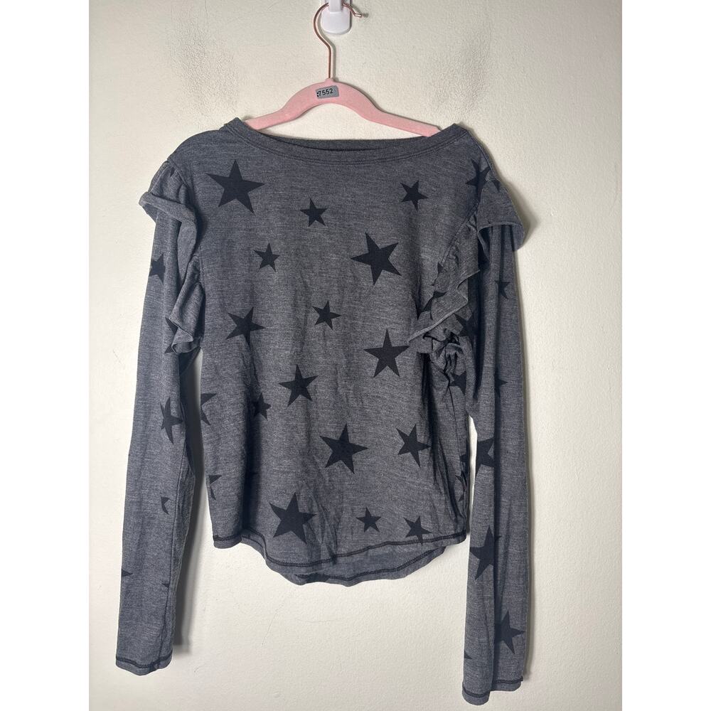 NWT Girls T2Love Gray Stars Long Sleeve Tee Sz 12